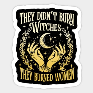 Feminist Witch They Didnt Burn Witches Sticker